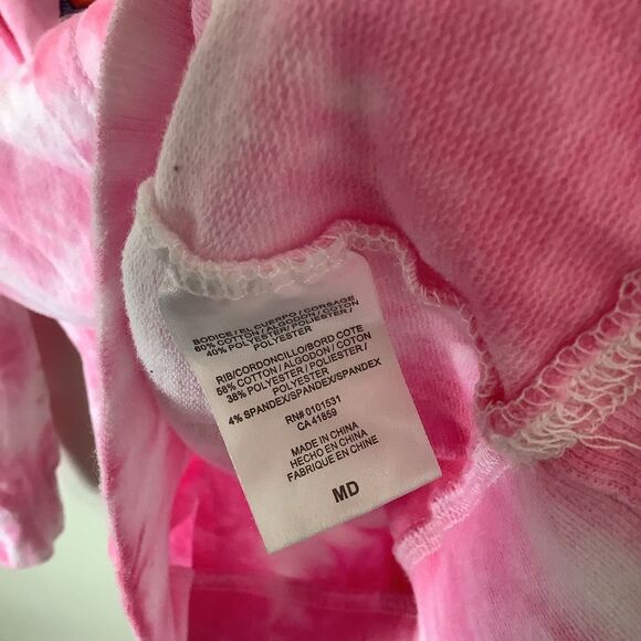 Bratz Pink Tie Dye Y2K McBling Nostalgia Colorful Graphic Hoodie Medium - Picture 13 of 13